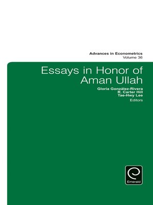 cover image of Advances in Econometrics, Volume 36